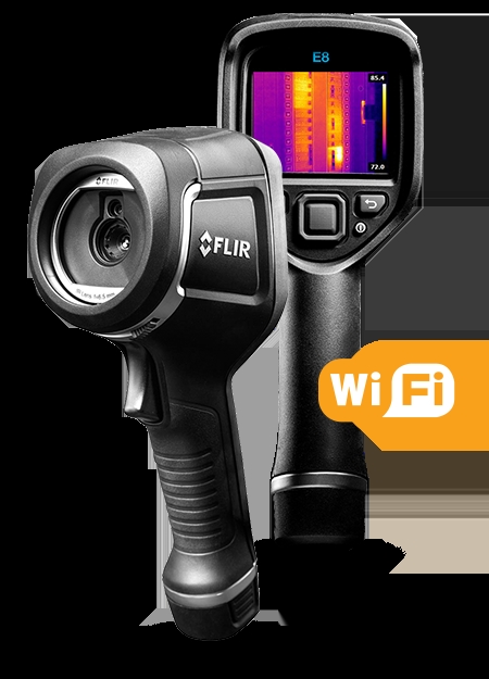 FLIR E8 WIFI 采用MSX?技術且具有Wi-Fi功能的紅外熱像儀